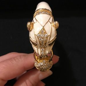 White tiger bangle bracelet